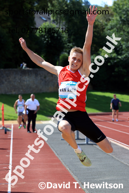 Decathlon long jump, 2025 EAP International Combined Events, Hexham, Northumberland.  Photo: David T. Hewitson/Sports for All Pics
